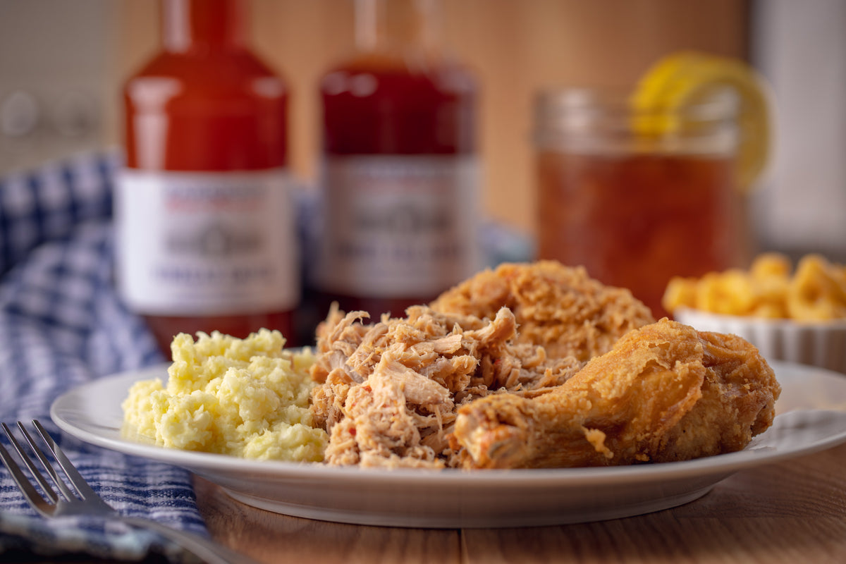 Fried Chicken Whole Hog NC BBQ and Slaw